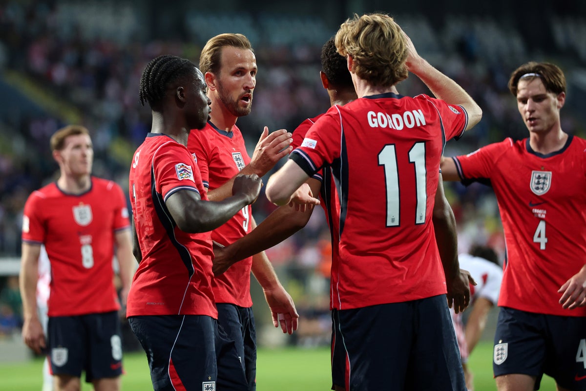 England dismantle Croatia 7‑0 in Nations League, Bellingham shines with four-goal involvement