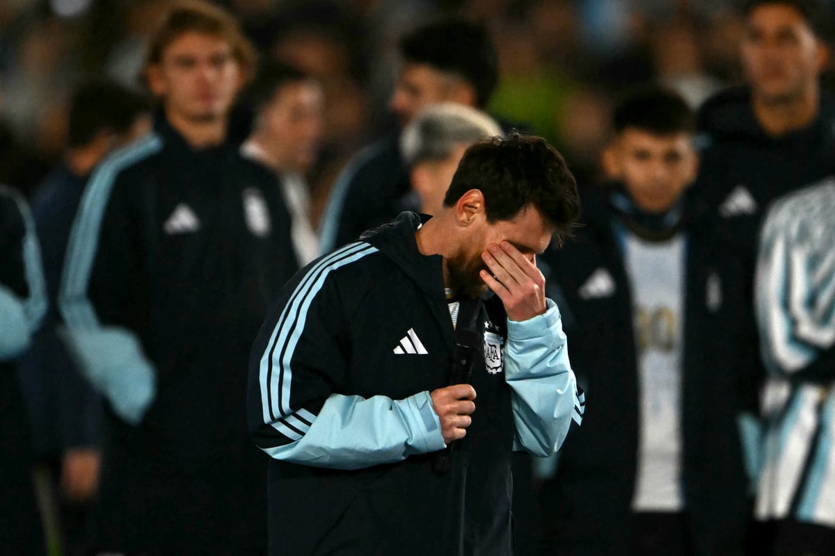 Lionel Messi bids emotional farewell to Argentina in final appearance